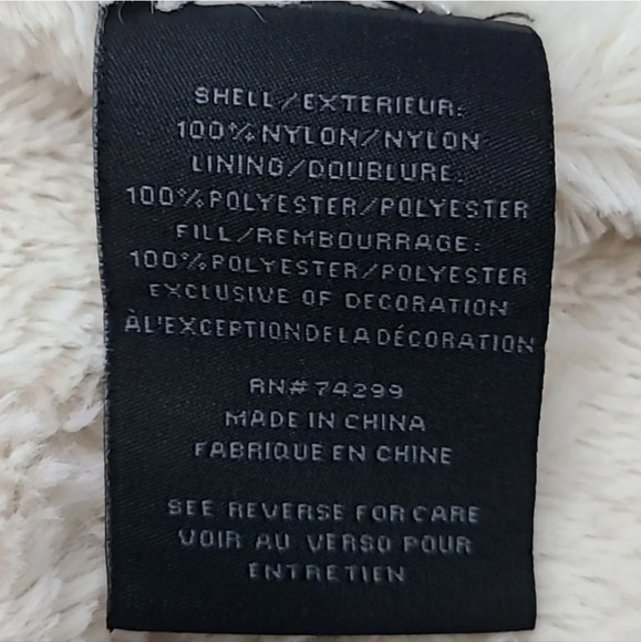 Steve Madden Black Glacier Shield Quilted Faux Fur Hooded Coat Parka Size M - Picture 10 of 12